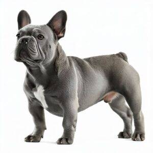 gray french bulldog